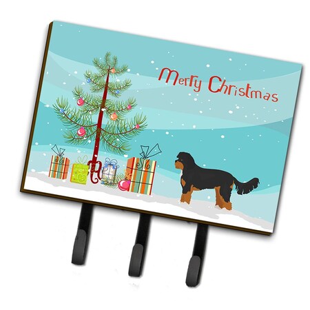 Carolines Treasures Black & Tan Cavapoo Christmas Tree Leash or Key Holder CK3811TH68